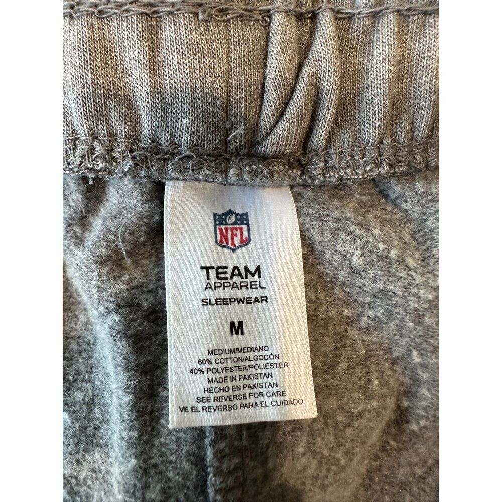 NWT NFL Sleepwear Mason Men's Fleece Cuffed Pant Gray Cincinnati Bengals Size M - Picture 5 of 7